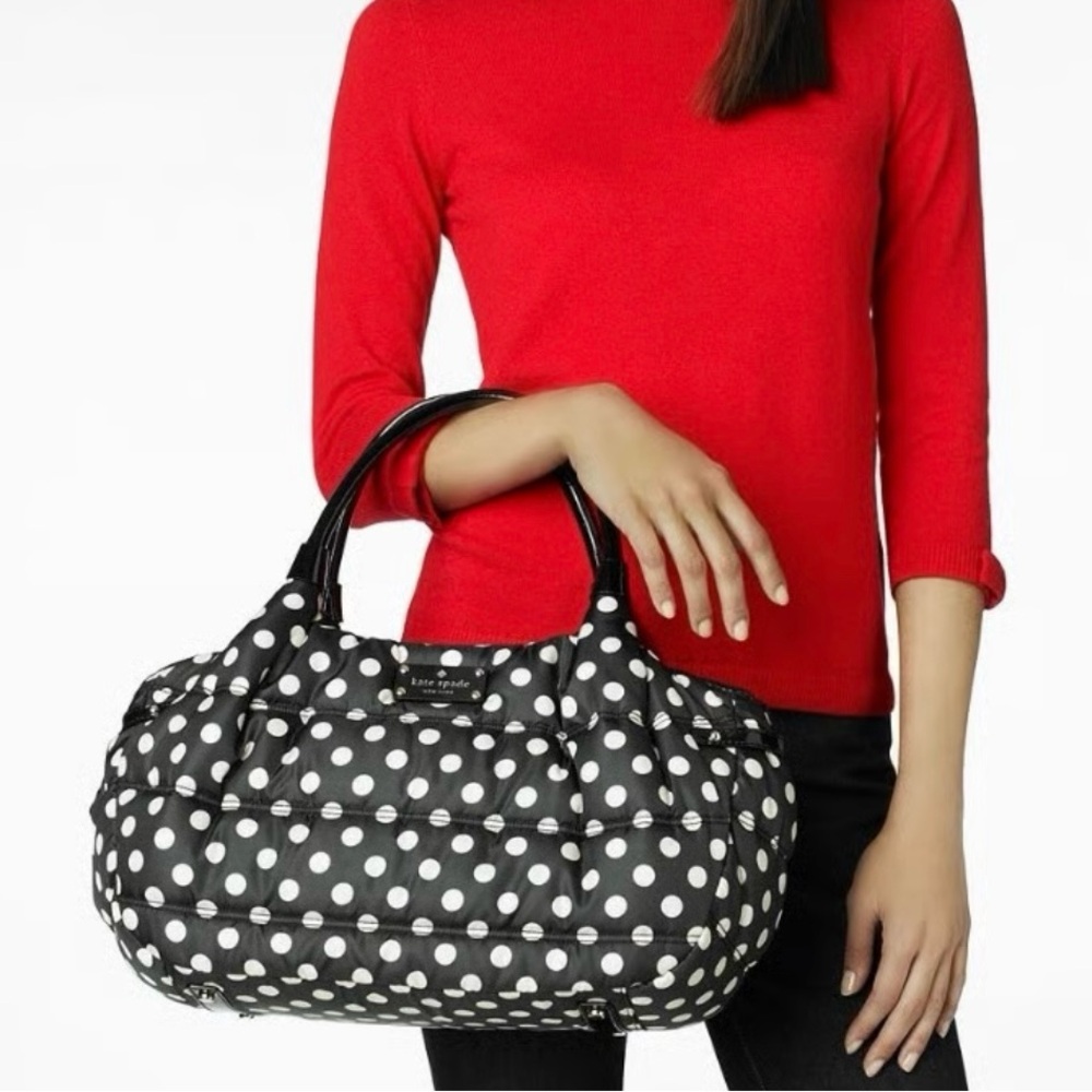 Kate Spade Black and White Polka Dot Bag